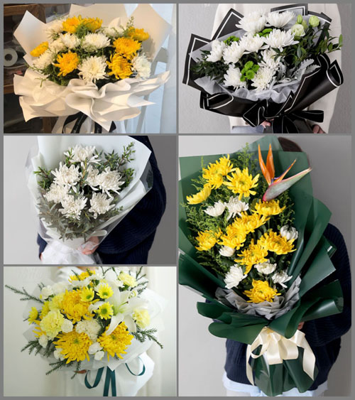 广东梅州市大埔县茶阳镇花窗村白事花束代送